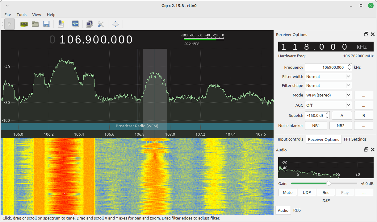 Gqrx Screenshot