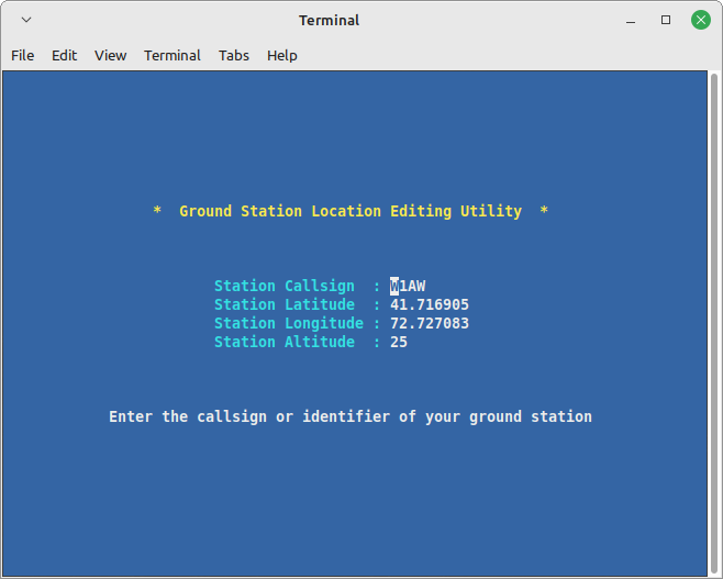 predict Ground Station Location Editing Utility